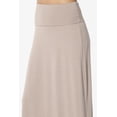 thumbnail image 5 of TheMogan Women's PLUS Casual Draped Jersey Foldable Waist Relaxed Long Maxi Skirt, 5 of 7