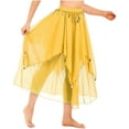thumbnail image 3 of MSemis Women's Dance Skirt Belly Dancing Skirts Long Layered Skirt, 3 of 4