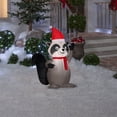 thumbnail image 2 of Airblown Inflatables Holiday Raccoon, 2 of 3