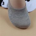 thumbnail image 2 of Flmtop Men's Fashion Summer Sports Invisible Low Cut Cotton Ankle Short Boat Socks, 2 of 7