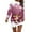 Hot Pink, variant on TJAZFJPA Sleep Dress Women Women's Autumn and Winter Fashion Christmas Print Round Neck Long Sleeved Casual Dress Sexy Dresses Linen Dresses for Women