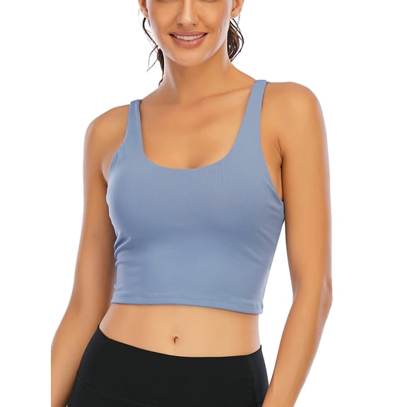 FALEXO Women's Strappy Sports Bra Sexy Crisscross Back Athletic Gym Workout Fitness Yoga Bras(XS-XL)