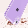 thumbnail image 4 of for iPhone XR 6.1 inch,Sparkly Cute Clear Case for Women Girls,Glitter Bling Flexible Soft TPU Silicone Bumper Protective Cover for iPhone XR,Purple, 4 of 11