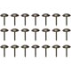 thumbnail image 2 of Tachuelas para tapicería, cabeza redonda antigua, decoración de clavos para muebles, chinchetas para pulgar, 100 piezas, tono bronce, 2 of 5