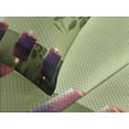 thumbnail image 4 of Ambesonne Peace Quilted Bedspread Set 3 Pcs, Spa Candles Orchids Bloom, King Size, Pale Green Fern Green, 4 of 5
