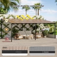 thumbnail image 3 of 12x20 FT Wall Mounted Hardtop Gazebo, Lean-to Aluminum Pergola, Durable Polycarbonate Roof, UV Protection, Weather Resistant Outdoor Awning for Patio Deck Porch Backyard, 3 of 6