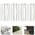 thumbnail image 3 of LEEYNEER 500Pcs Metal Eye Pin Head Pin Open Eye Pin for Earring Bracelet Pendant Jewelry Making, 3 of 6