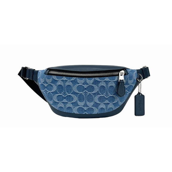 COACH Coach Warren Mini Signature Denim Fanny Belt Women's Bag