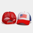 thumbnail image 2 of DizeyBoyo American Flag Hat Adjustable Fit Unisex Hat, Red, 2 of 5
