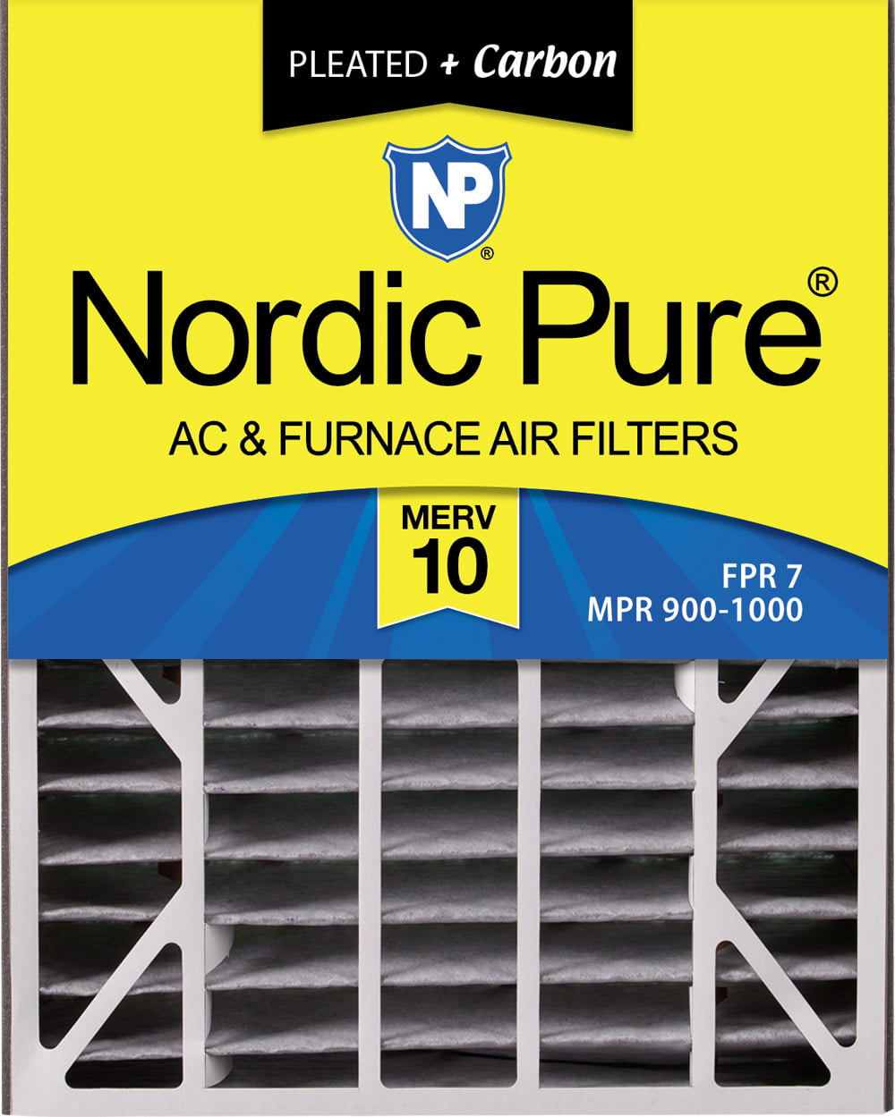 Nordic Pure 20x25x5 MERV 12 Trion Air Bear Replacement Pleated AC Furnace Air Filter Box of 2 4-7/8 Actual Depth 