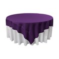thumbnail image 1 of LA Mantel cuadrado de popelina de poliéster de lino, 72 por 72 pulgadas, morado LA Linen TCpop72x72_PurpleP23, 1 of 1