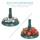thumbnail image 4 of Fuente solar con pedestal de resina vintage para baño de pájaros al aire libre, 4 of 7