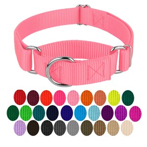 Country Brook Design Martingale Dog Collar, Pink, Medium