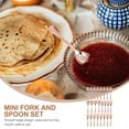Axio 1 Set Disposable Spoons and Forks Mini Tablewares Dessert Spoons