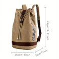 thumbnail image 2 of Men's Canvas Backpack: Large Capacity, Stylish & Durable for Travel & Outdoor Adventures, 2 of 5