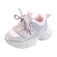 thumbnail image 2 of Kids Running Shoes, Basketball Shoes, Boys Tennis Shoes, Kids Shoes, Kids Fashion Chunky Sneakers for Girls Trendy Mesh Sport Shoes Toddler Sneakers for Walking Running, Pink US-6C/EU-22, 2 of 7