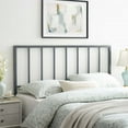 thumbnail image 4 of Modway Tatum King Modern Style Powder Coated Iron Headboard in Gray, 4 of 9