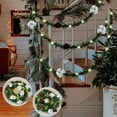thumbnail image 6 of PULLIMORE 6.56FT Christmas Garland Decorations with 20 LED Light, Artificial Greenery Lighted Pine Garland Christmas Holiday Decoration, 6 of 10