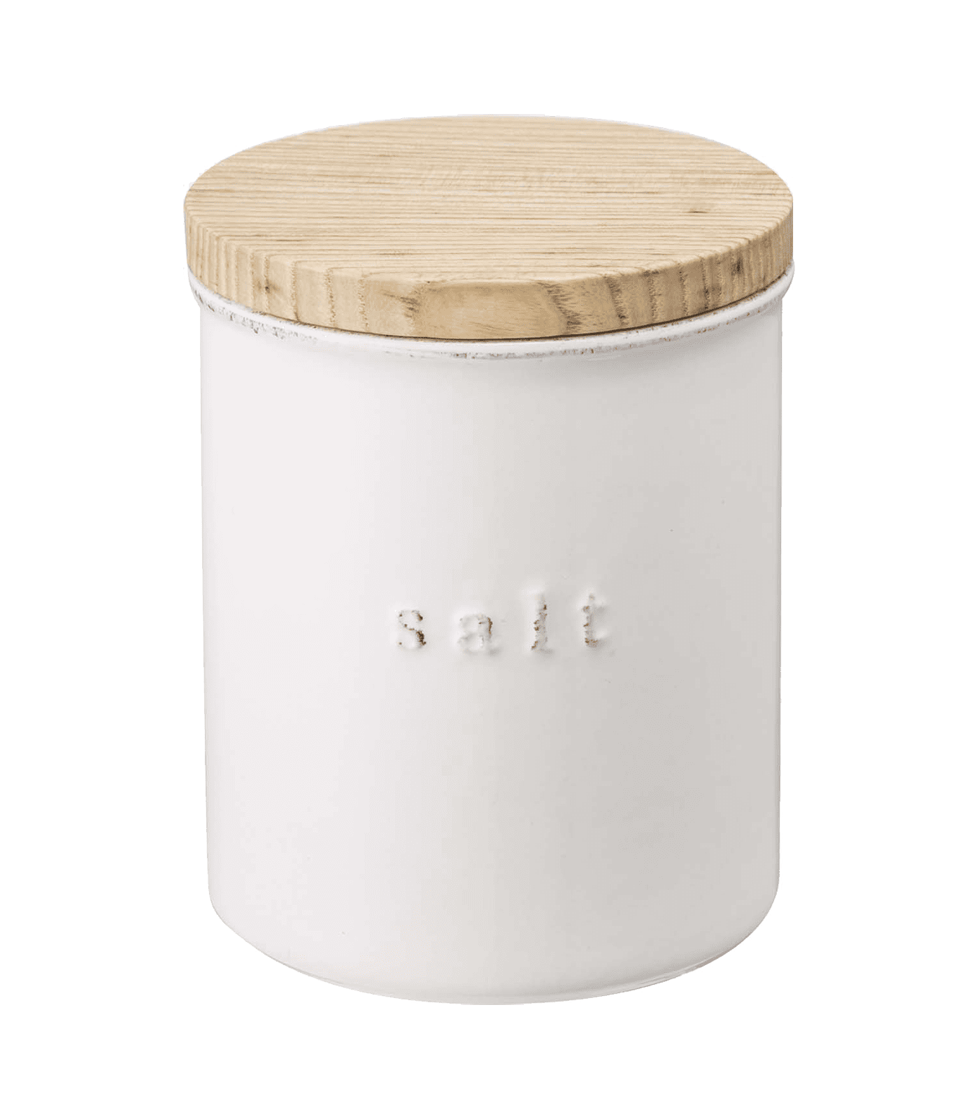 Yamazaki Home Ceramic Canister - Dry Food Kitchen Storage Container Organizer, Salt, Ceramic, 15.25 oz., 450 ml, Airtight, Dishwasher Safe, Lid, No ...