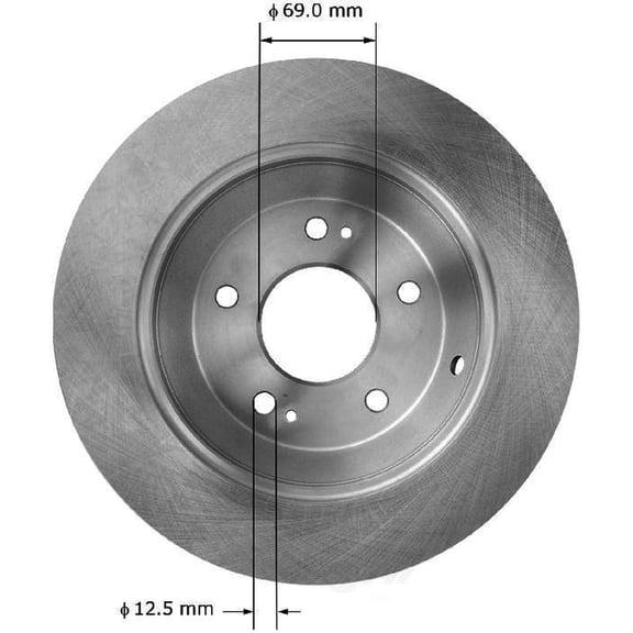 BENDIX PRT6037 Bendix Brake Rotor Fits select: 2011-2016 KIA SORENTO, 2013-2018 HYUNDAI SANTA FE SPORT