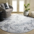 thumbnail image 2 of SAFAVIEH Vogue Mortimer Abstract Area Rug, Blue/Ivory, 6'7" x 6'7" Round, 2 of 8
