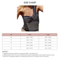 thumbnail image 5 of Camiseta sin mangas de punto con un hombro para niñas, Tops elásticos ajustados a rayas, camisetas sin mangas para citas diarias al aire libre, 5 of 5