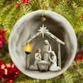 thumbnail image 4 of WEGFTDUOP Christmas Round Acrylic Hanging 8cm Nativity Scene Hanging Ornaments Transparent Colored Acrylic Holiday Decorations Christmas Tree Door And Window Pendants, 4 of 5