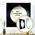 thumbnail image 3 of Designart "Vintage Purple Geometric Patterns On Essential Black II" Modern Geometric Square Mirror Wall Decor Modern - Large Blue Square Bathroom Mirror - Square Printed Wall Mirror Art, 3 of 5