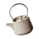 thumbnail image 2 of Tetera de cerámica de 200 ml con infusor de té para hervir agua caliente, ideal para casa de té y restaurante. blanco, 2 of 9