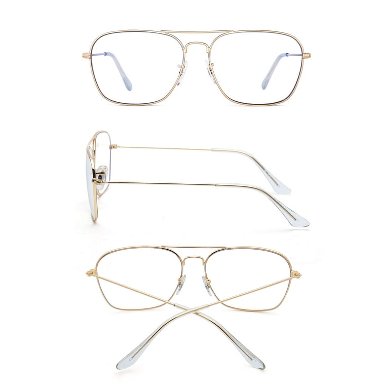 Square best sale aviator eyeglasses