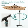thumbnail image 7 of MOALCOFER 9ft Offset Hanging Umbrella with Easy Tilt Adjustment,Cantilever Umbrella 360° Rotation for Garden,Poolside, 7 of 7