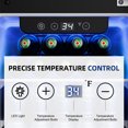 Simzlife Beverage Refrigerator Cooler 15 Inch, Under Counter 127 Can Beverage Fridge with Stainless Steel Door, Beverage Cooler Built-in and Undercounter Beer Fridge