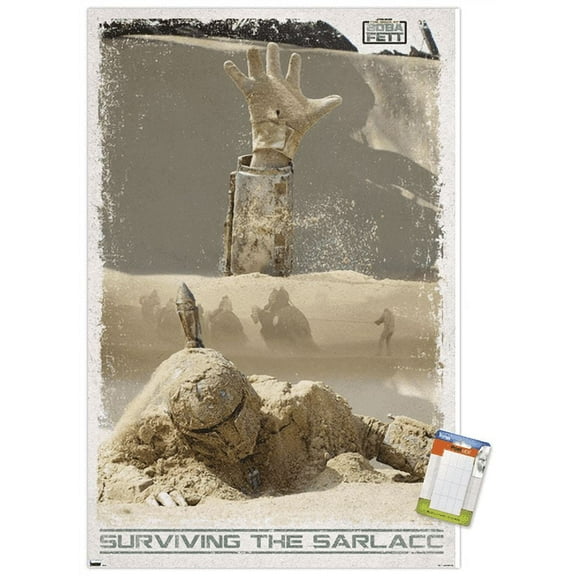 Star Wars: Book of Boba Fett - Surviving the Sarlacc Wall Poster, 14.725" x 22.375"