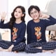 thumbnail image 1 of Pijamas navideños para niños y niñas, conjunto de algodón, ropa de dormir para el hogar, otoño e invierno, dos piezas, 1 of 4
