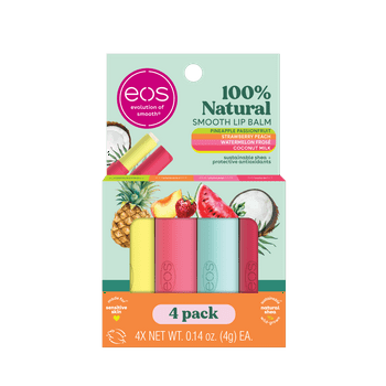 eos Super Soft Shea Lip Balm Sticks - Variety Pack | 4-Pack