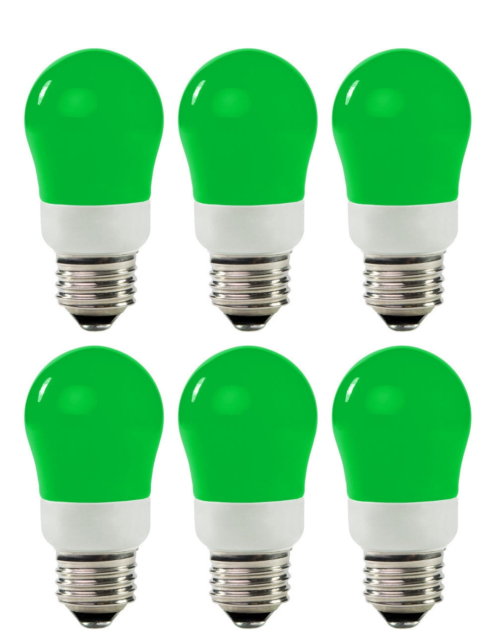 (6 bulbs) TCP Green Cold Cathode Lamp, 5 watt, 120 volt, A19, Medium Screw (E26) Base, 200