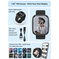 thumbnail image 3 of Reloj inteligente LODIMEKE 44 mm con Alexa, monitor de frecuencia cardíaca, SpO₂ y resistencia al agua, 3 of 8