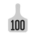 thumbnail image 1 of Y-Tex Numbered Cow Y-Tag Ear Tags 76-100 White, 1 Count, 1 of 1