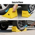 thumbnail image 6 of Yescom Heavy Duty Wheel Chocks 2 Pack Fit Wheel under 35" Tires for RV Trailer Camper Truck Car Boat Yellow, 6 of 9