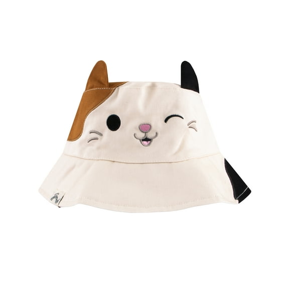 Squishmallows Girls Reversibel Bucket Hat Off White One Size