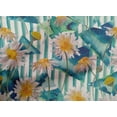 thumbnail image 4 of oneOone Cotton Cambric Teal Blue Fabric Stripe|Triangle & Daisy Floral Fabric For Sewing Printed Craft Fabric By The Yard 56 Inch Wide, 4 of 4