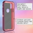 thumbnail image 3 of Petocase for iPhone Xs Max Case,Shockproof Dust/Drop Proof 3-Layer Full Body Protection [Without Screen Protector] Rugged Heavy Duty Durable Cover Case,Purple/Pink, 3 of 6