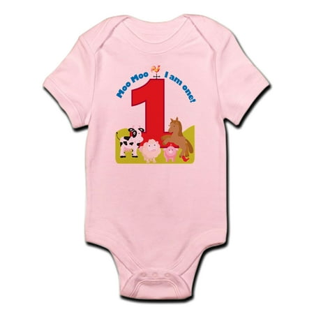 

CafePress - Barnyard 1St Birthday Infant Bodysuit - Baby Light Bodysuit