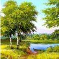 thumbnail image 4 of Pintura al óleo paisaje bordado de diamantes DIY Gloria, 4 of 6