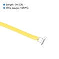 thumbnail image 2 of Uxcell 16AWG Stranded Wire Hookup 6M/20ft Yellow Electrical Wire UL1007 Spool, 2 of 6