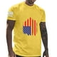 thumbnail image 1 of Mens Casual Pantalones Cortos Cuello Redondo Gradación Impresión Suéter Camiseta, Blusa Deportiva de Fitness para Hombres, 1 of 4