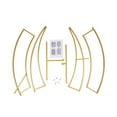 thumbnail image 3 of Wedding Moon Arch Backdrop Metal Stand Flower Rack Frame Garden Party Decor, 3 of 12