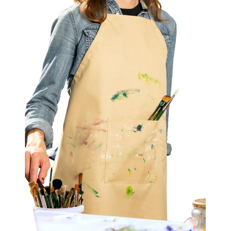 Royal & Langnickel - Essentials Beige Waterproof Painting and Crafting Apron Canvas, Unisex