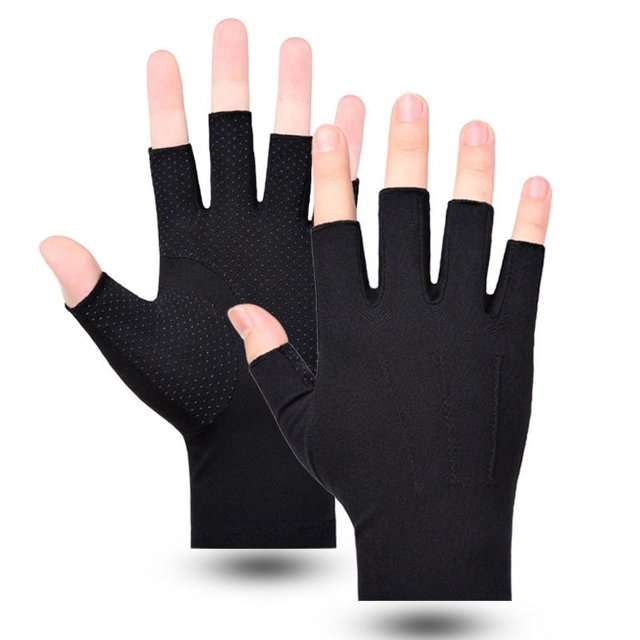 Guantes de ciclismo con pantalla táctil, antideslizantes, para deportes al aire libre, protección solar, para pesca, absorbentes del sudor, transpirables, de seda fría, para verano