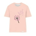 thumbnail image 3 of Mujeres Pantalones Cortos, Verano Ocio Impresión Cuello Redondo Camiseta de Manga Corta, Blusa de Moda Casual, 3 of 4